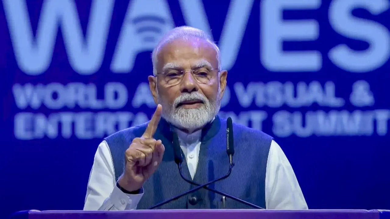 ​It is right time for `create in India, create for world`: PM Modi in Mumbai 