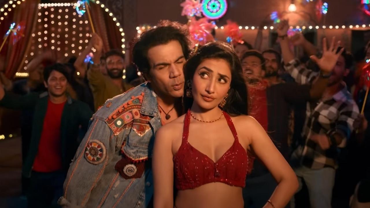 Watch: Dhanashree Verma grooves with Rajkummar Rao in song Ting Ling Sajna 