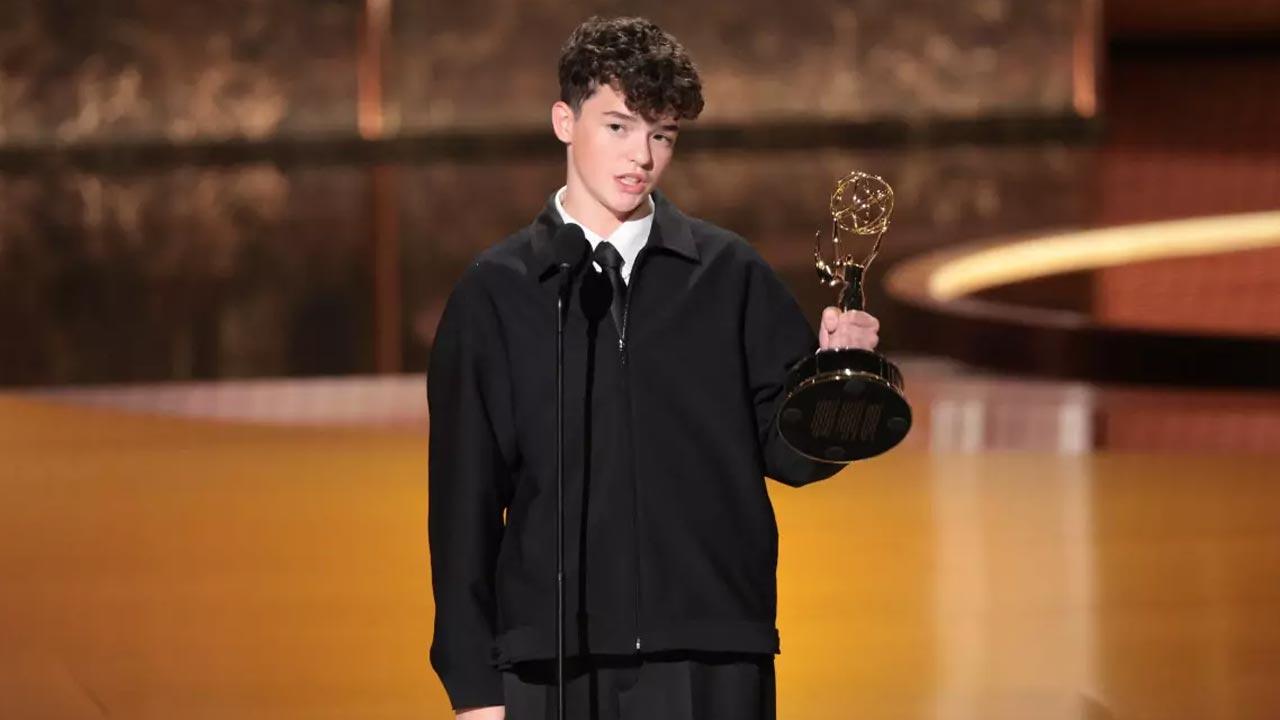 Adolescence star Owen Cooper scripts history at Emmy Awards 2025 