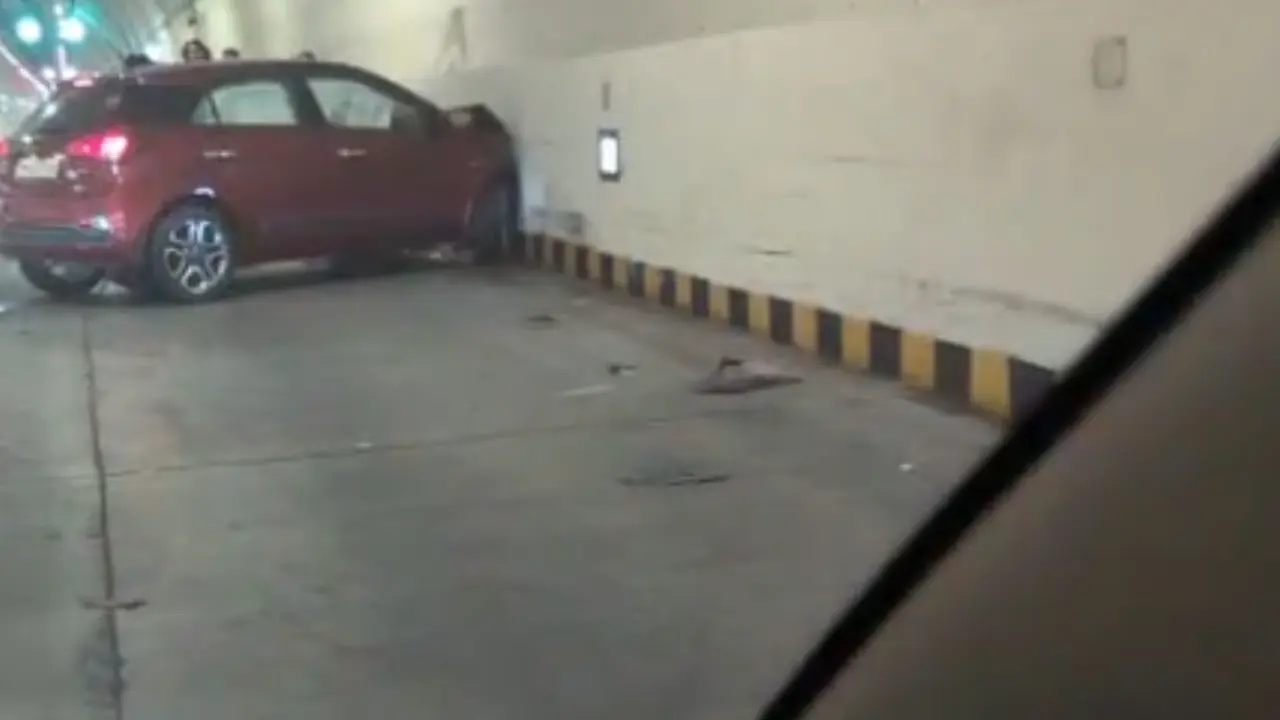 ​Speeding car crashes at Mumbai Coastal Road tunnel 