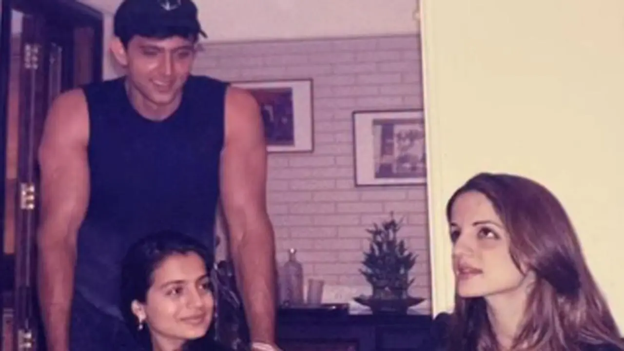 Ameesha Patel shares throwback with Hrithik Roshan and Sussanne Khan 