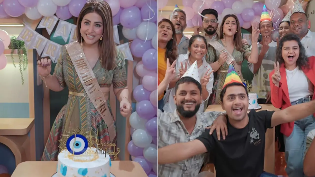 Hina Khan thanks her team and Rocky Jaiswal for making her birthday memorable 