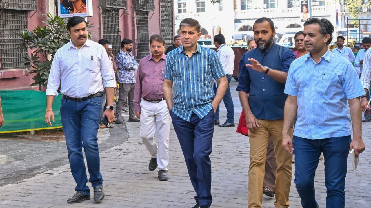 ​Mumbai civic commissioner reviews final-stage revamp work at Kala Ghoda 