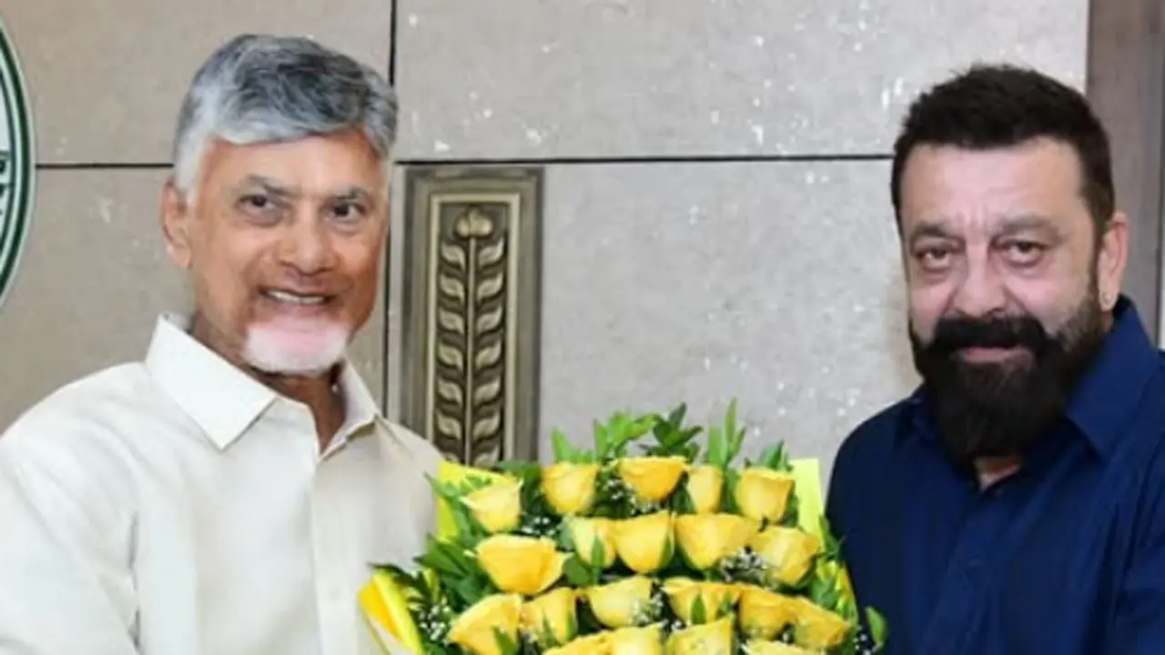 Sanjay Dutt meets Andhra Pradesh CM Chandrababu Naidu