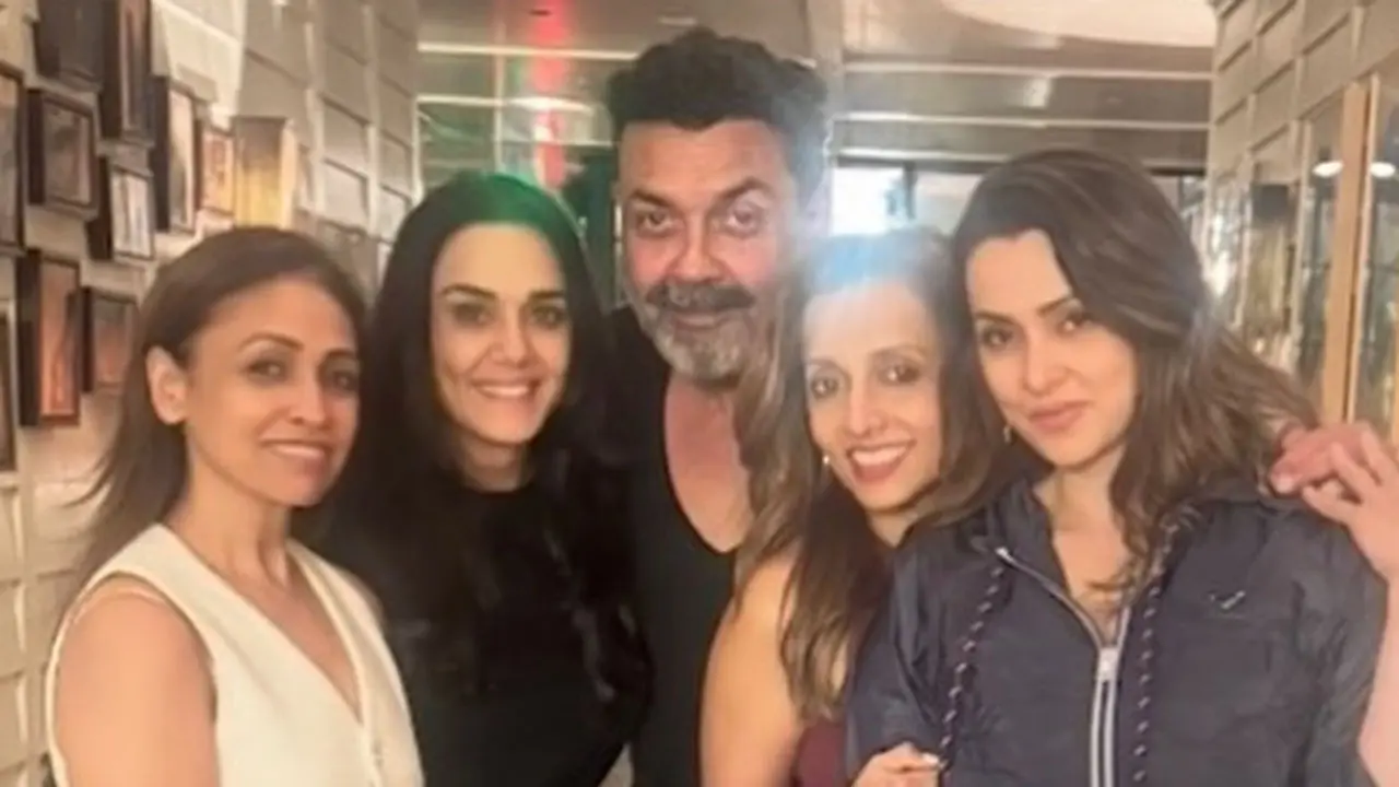 Preity Zinta has a fun get-together with Bobby Deol