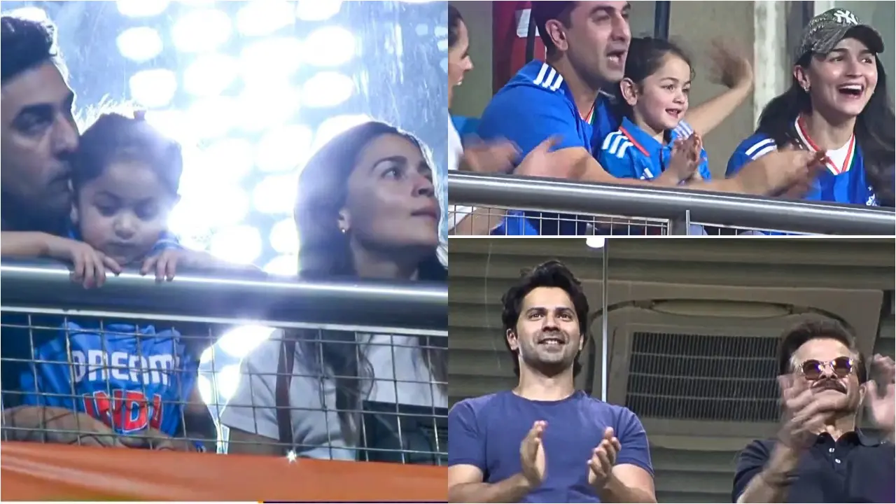 T20 World Cup semi-final: Ranbir Kapoor, Alia Bhatt, Varun Dhawan attend match 