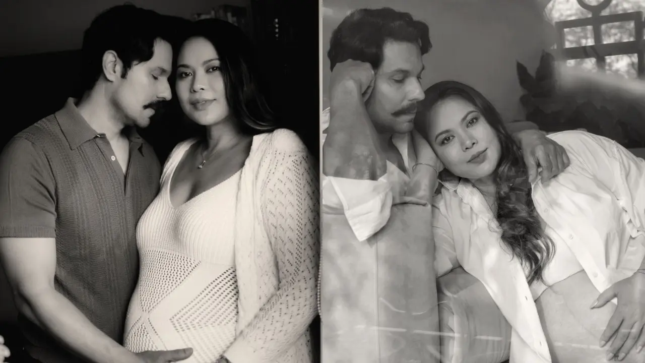 Lin Laishram glows in maternity shoot with husband Randeep Hooda, see pics