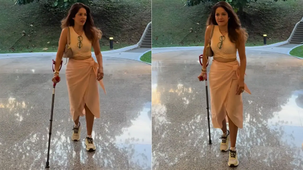 Vidya Malavade has a calf injury after a stage performance in Singapore 