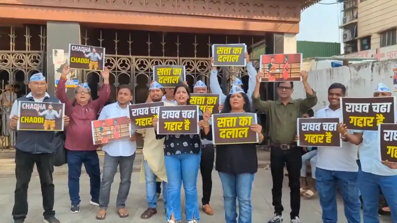 ​AAP leaders detained in Mumbai before protest outside Raghav Chadha’s residence 