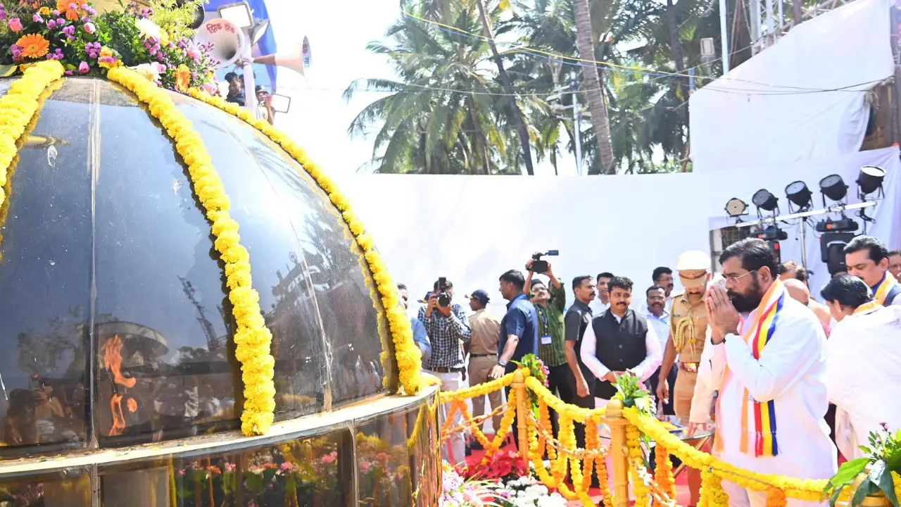 ​`Soil turned to gold because of you`: Eknath Shinde pays tribute to Ambedkar 