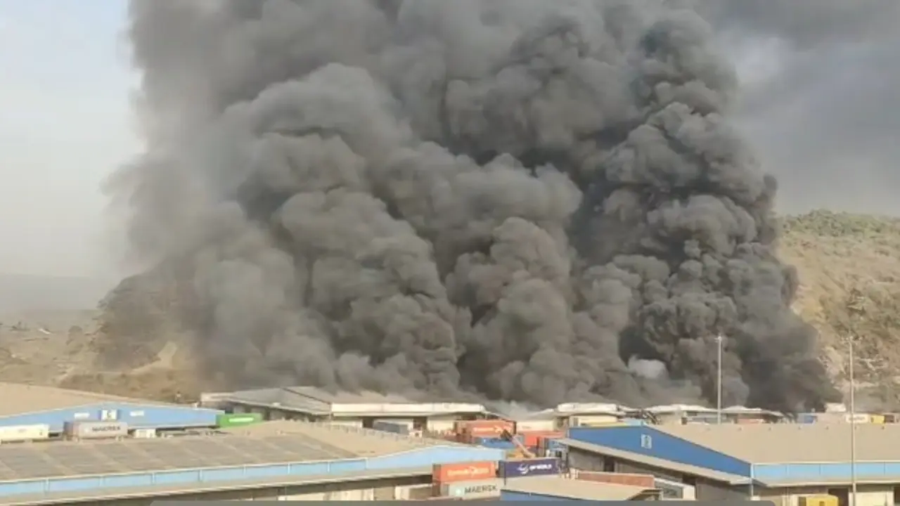 ​Fire breaks out at Uran logistics park in Navi Mumbai; operations underway 