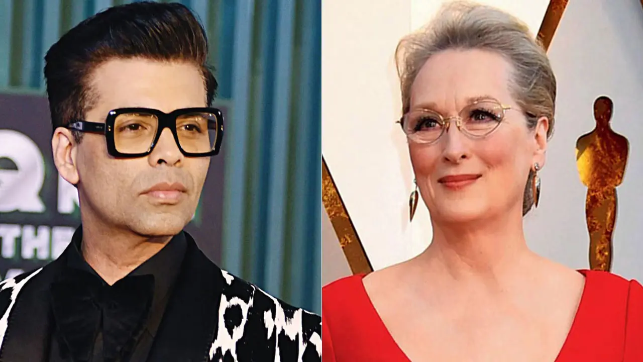 Karan Johar reacts hilariously after Meryl Streep notices same phone