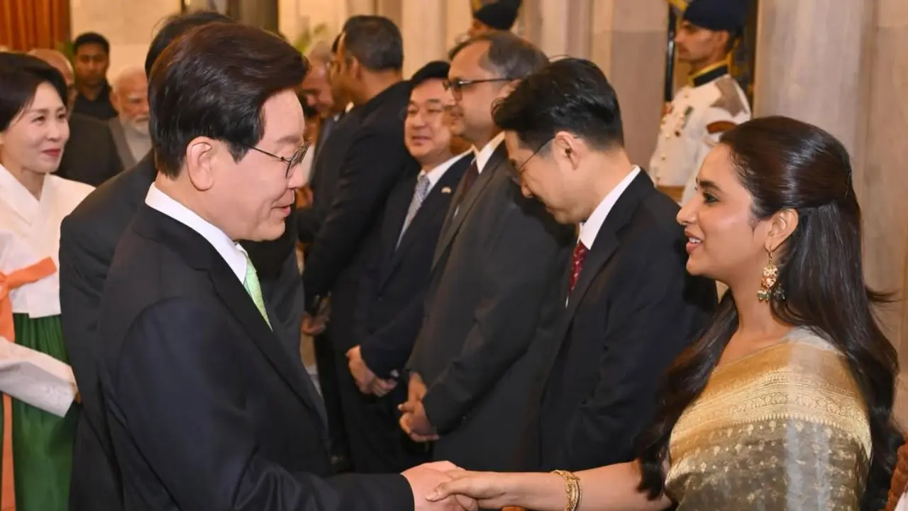 Made In Korea actress Priyanka Mohan meets South Korean President 