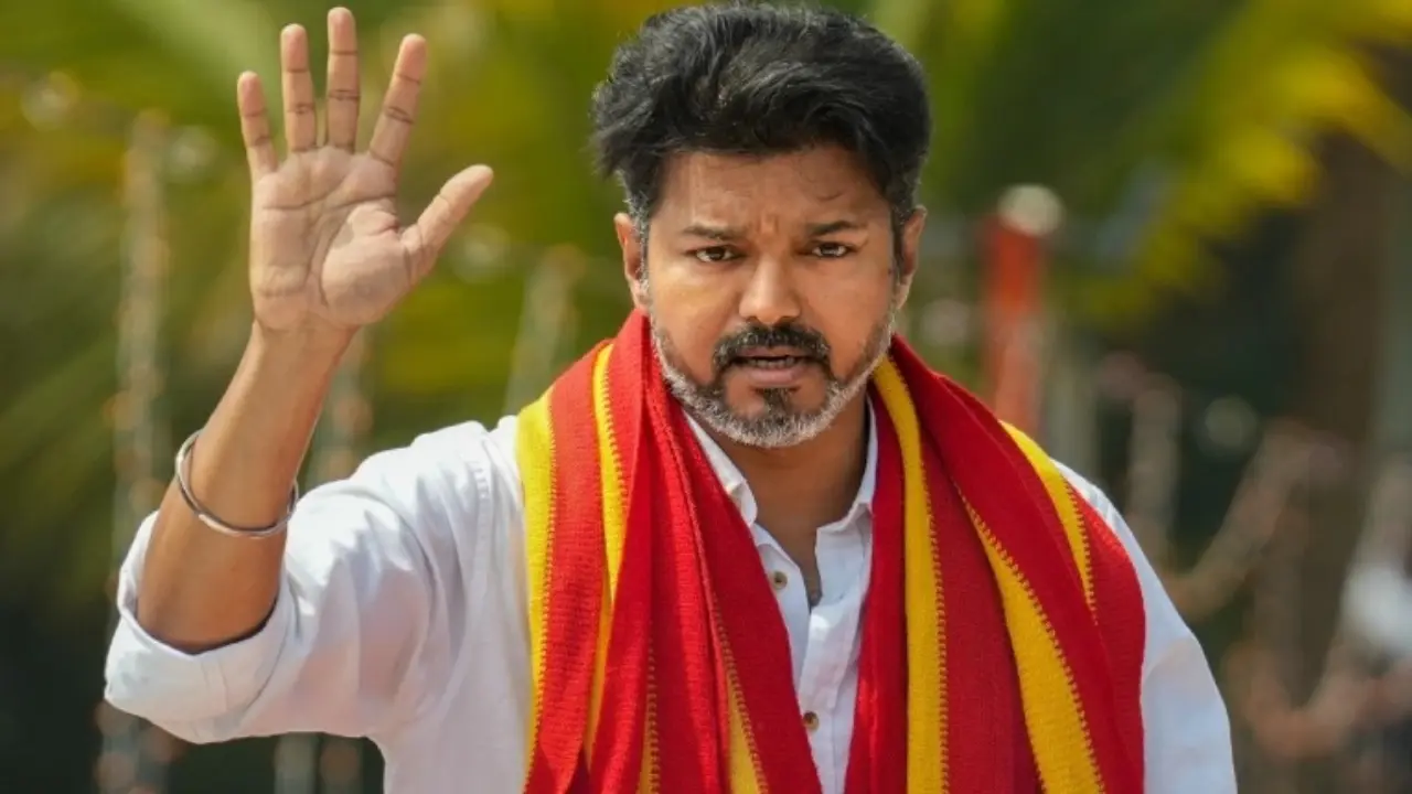 Watch: Thalapathy Vijay jumps from his bicycle during Kanyakumari rally and runs 