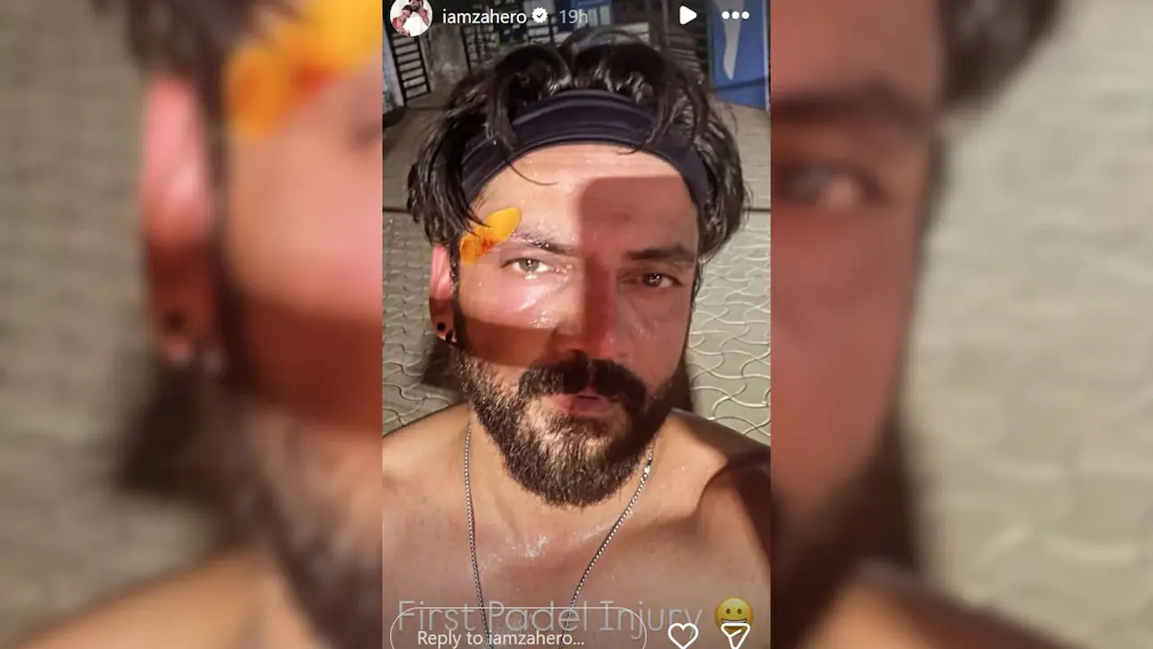 Zaheer Iqbal gets injured on his head while playing padel