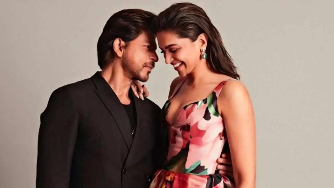 SRK leads pregnant Deepika Padukone on stairs in leaked video from King sets 