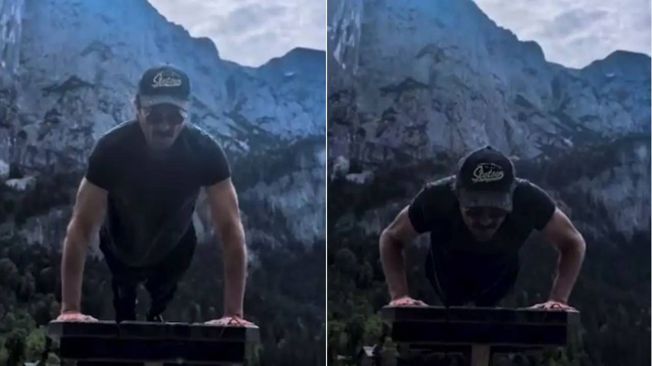 Anil Kapoor shares a video his intense push up session on a vacation 