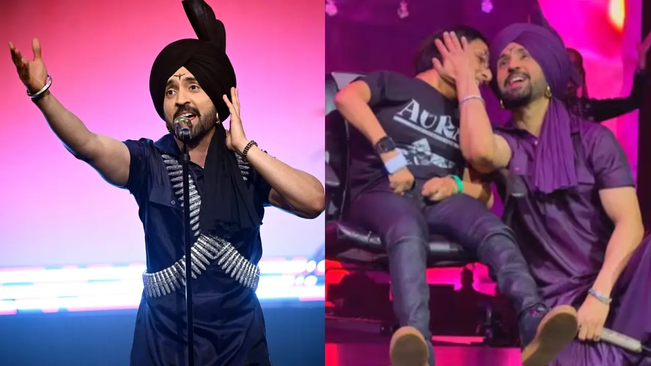 Watch: Diljit Dosanjh kneels to sing for specially-abled fan 