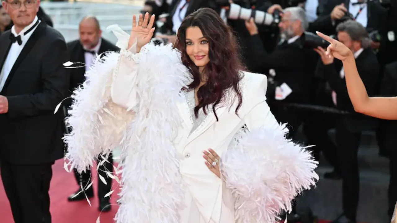 Cannes 2026: Aishwarya Rai Bachchan serves glamour in dramatic white pantsuit 