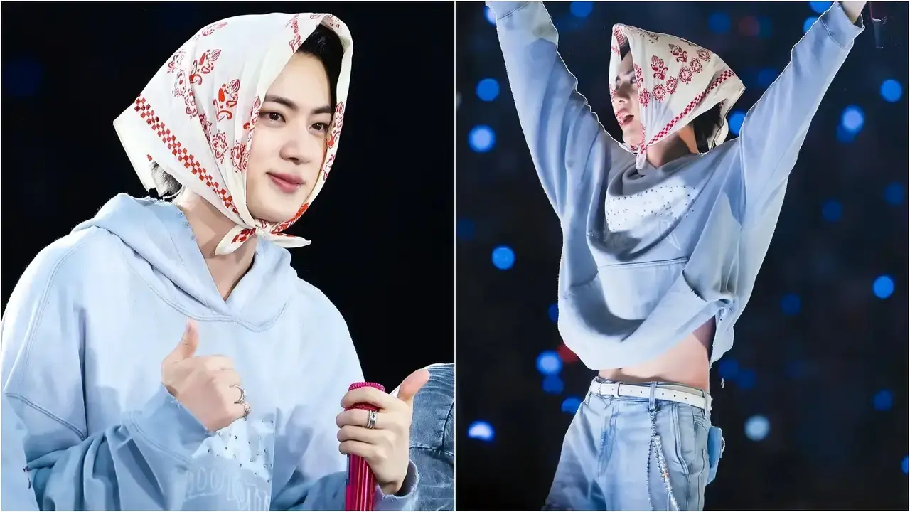 BTS Jin steals spotlight with bold look during ARIRANG` El Paso performance 