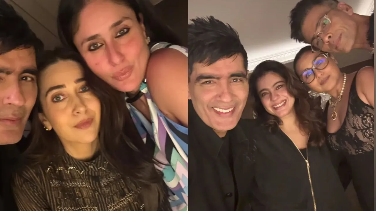 Kajol, Rani, Kareena attend Manish Malhotra’s birthday party for Karan Johar