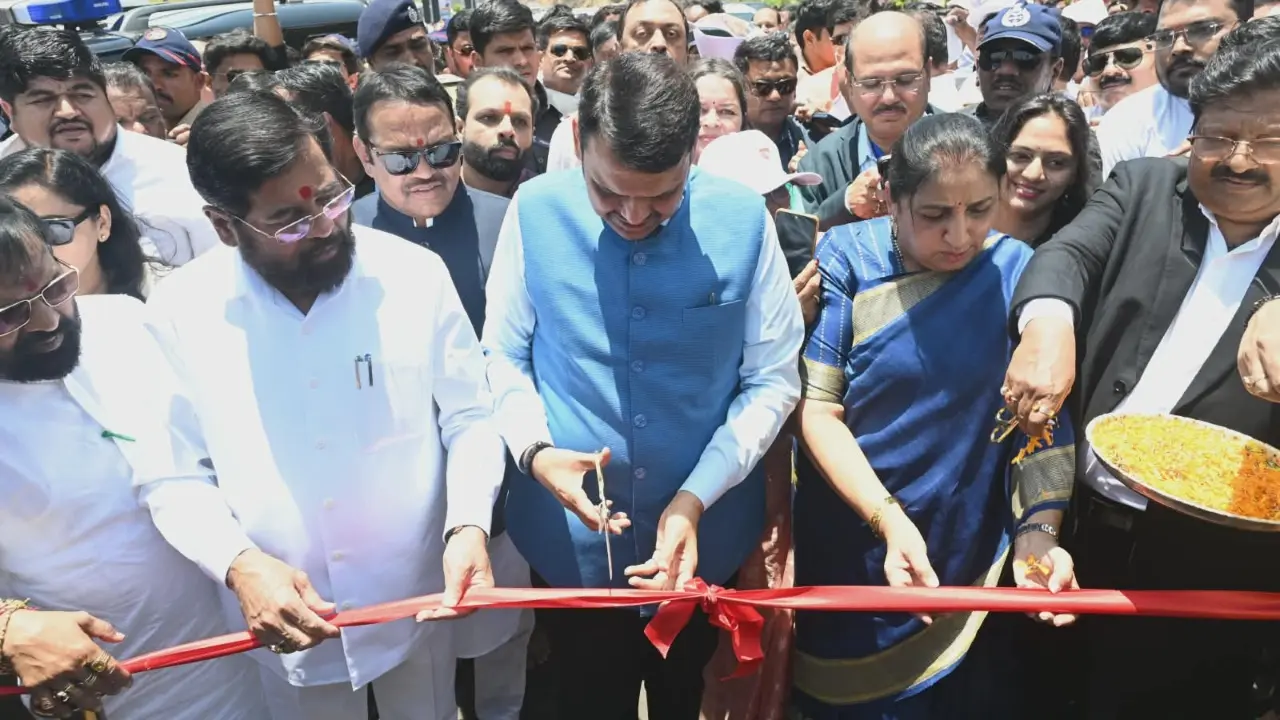 ​Maharashtra CM Fadnavis inaugurates Mumbai-Pune Expressway `Missing Link` 