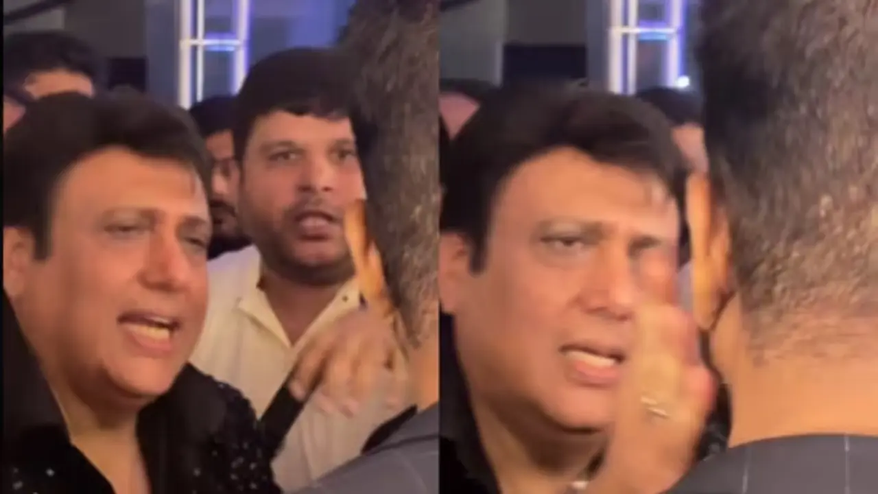 Govinda calmly diffuses tense paparazzi situation at Mumbai event, fans react