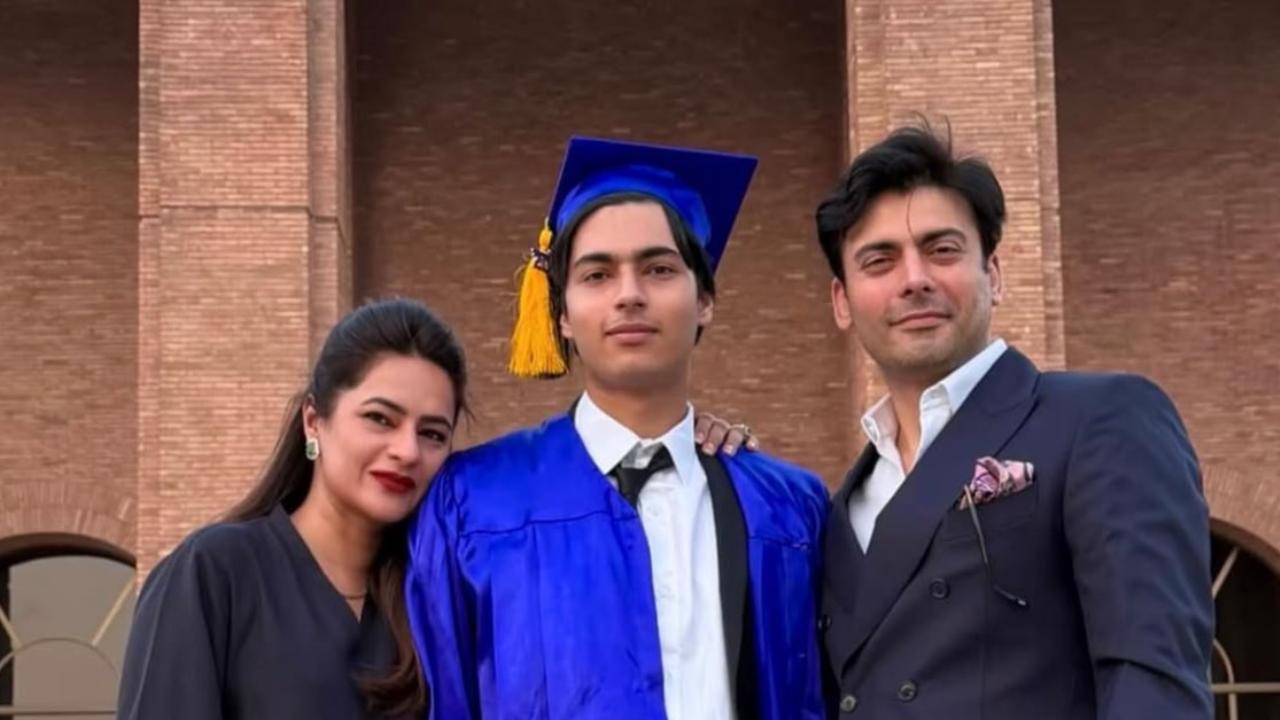 Rare photo of Pakistani actor Fawad Khan at son`s graduation goes viral 