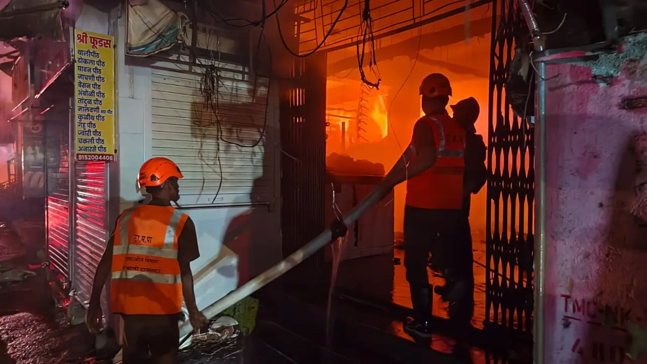 ​Thane Gaondevi market fire: Two including official killed 