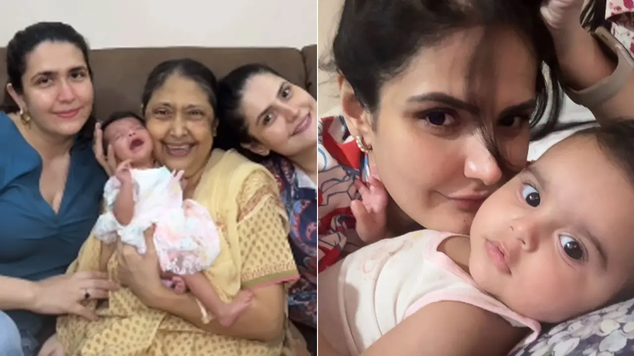 Zareen Khan calls niece Aizel `love at first sight` on her first birthday